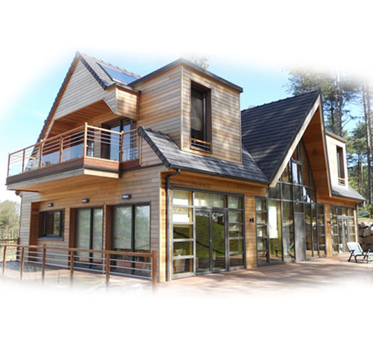 Maison en étage en bois